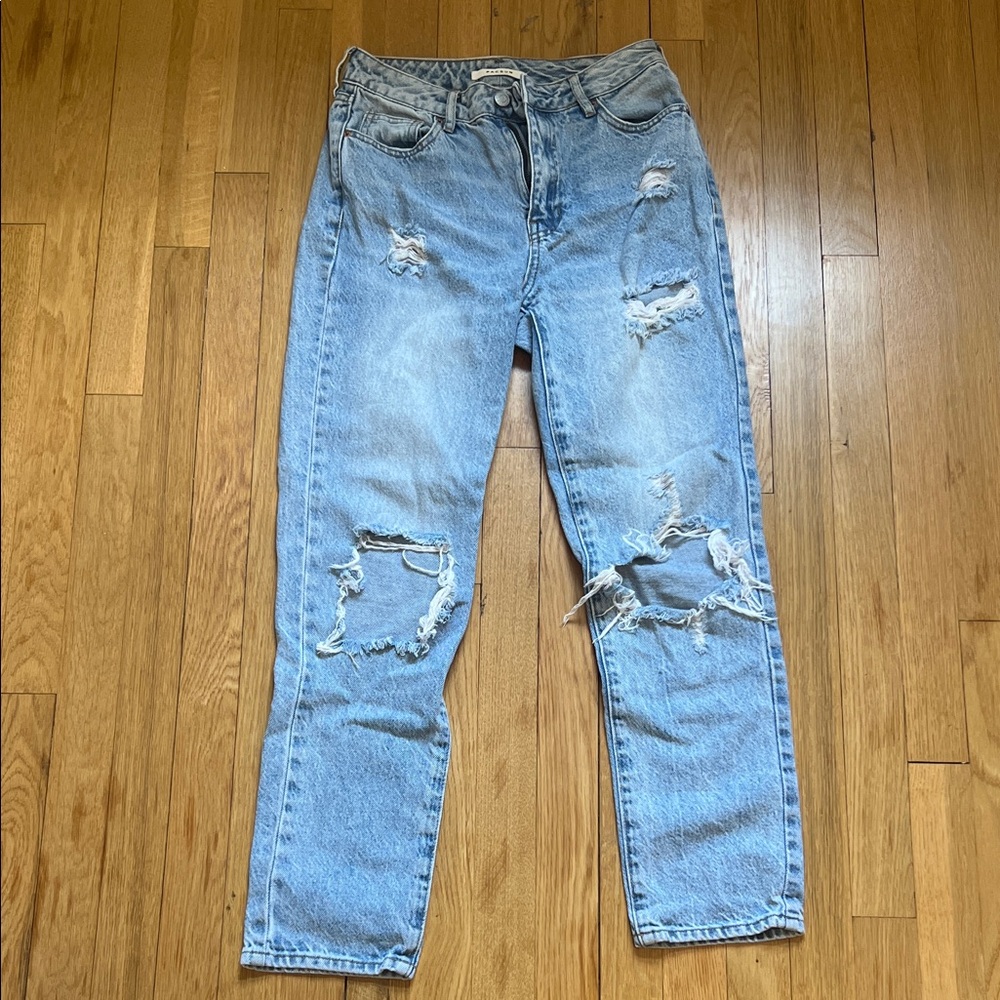 PacSun Faded Blue Distressed Jeans
